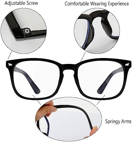 Blue Light Blocking Glasses - 2 Pack for Eye Relief