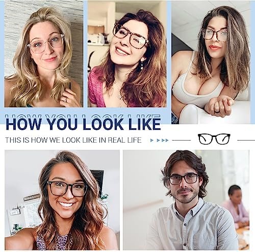 CCVOO 5-Pack Blue Light Blocking Reading Glasses