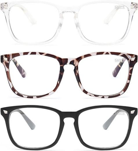 Gaoye 3-Pack Blue Light Blocking Glasses for All
