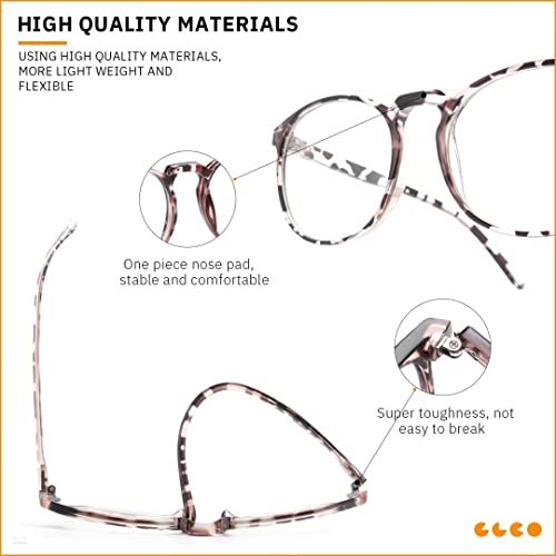 IBOANN Retro Blue Light Blocking Glasses - 3 Pack