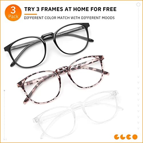 IBOANN Retro Blue Light Blocking Glasses - 3 Pack