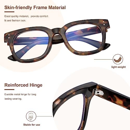 Madison Avenue Tortoiseshell Oversized Blue Light Glasses