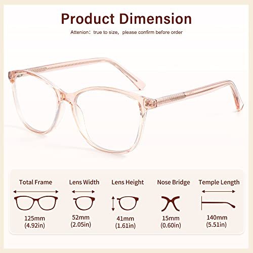 Madison Avenue Women's Blue Light Blocking Glasses - Crystal Brown