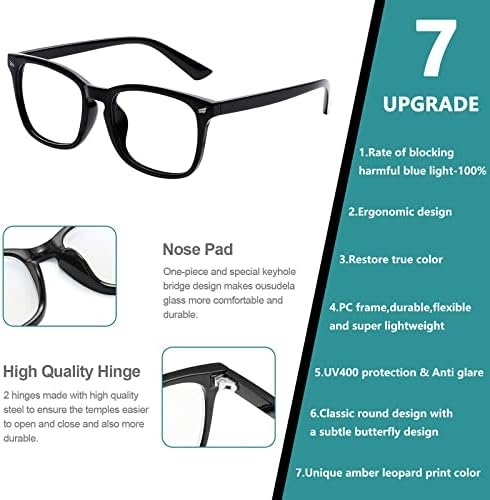 Reduce Eye Strain with Hunsquer Blue Light Glasses