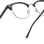Vintage Half Frame Blue Light Blocking Glasses for All